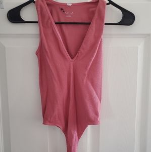 Out From Under from Urban Outfitters Ribbed V neck Onesie